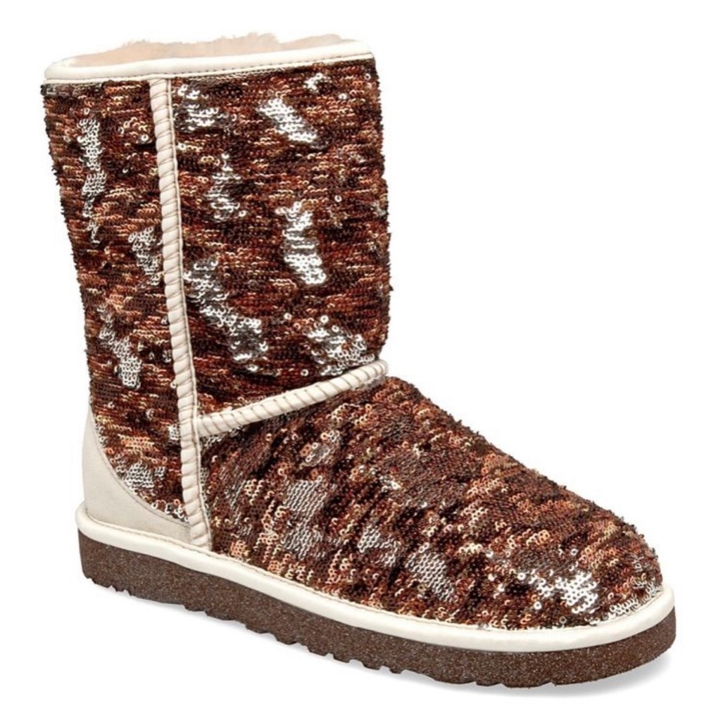 Champagne sequin Uggs